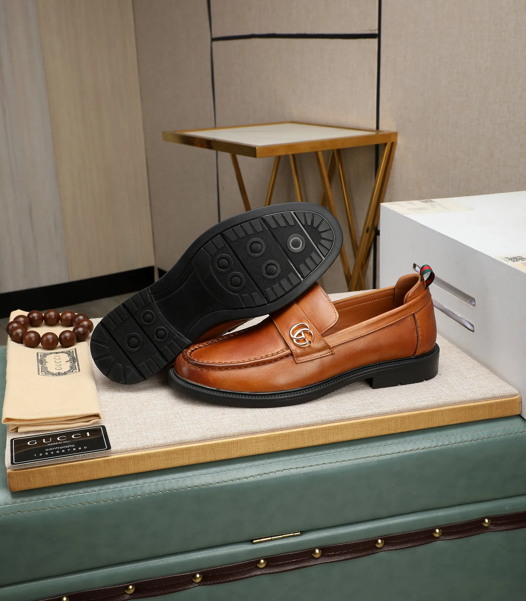 Men's men's shoes💰500📛📛Original (water-dyed cow lining) Gucci GUCCI official website formal shoes🌀 Italian🇮🇹imported cowhide➕top imported water-dyed cowhide lining💋Finely handmade original bottom, the real thing looks better when photographed in person Standard size 38-44